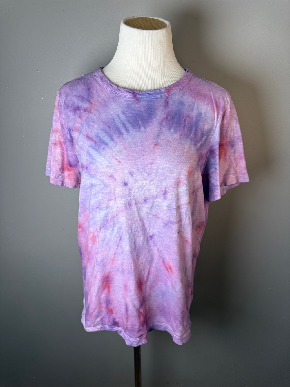 Purple Tie-Dye Short Sleeve Tee